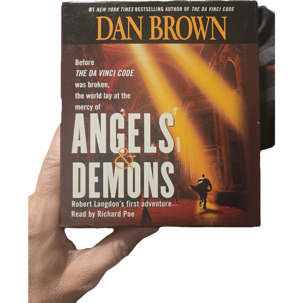 Angels & Demons by Dan Brown Abridged Audiobook CD Read by Richard Poe